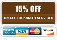 15% of on all locksmith services